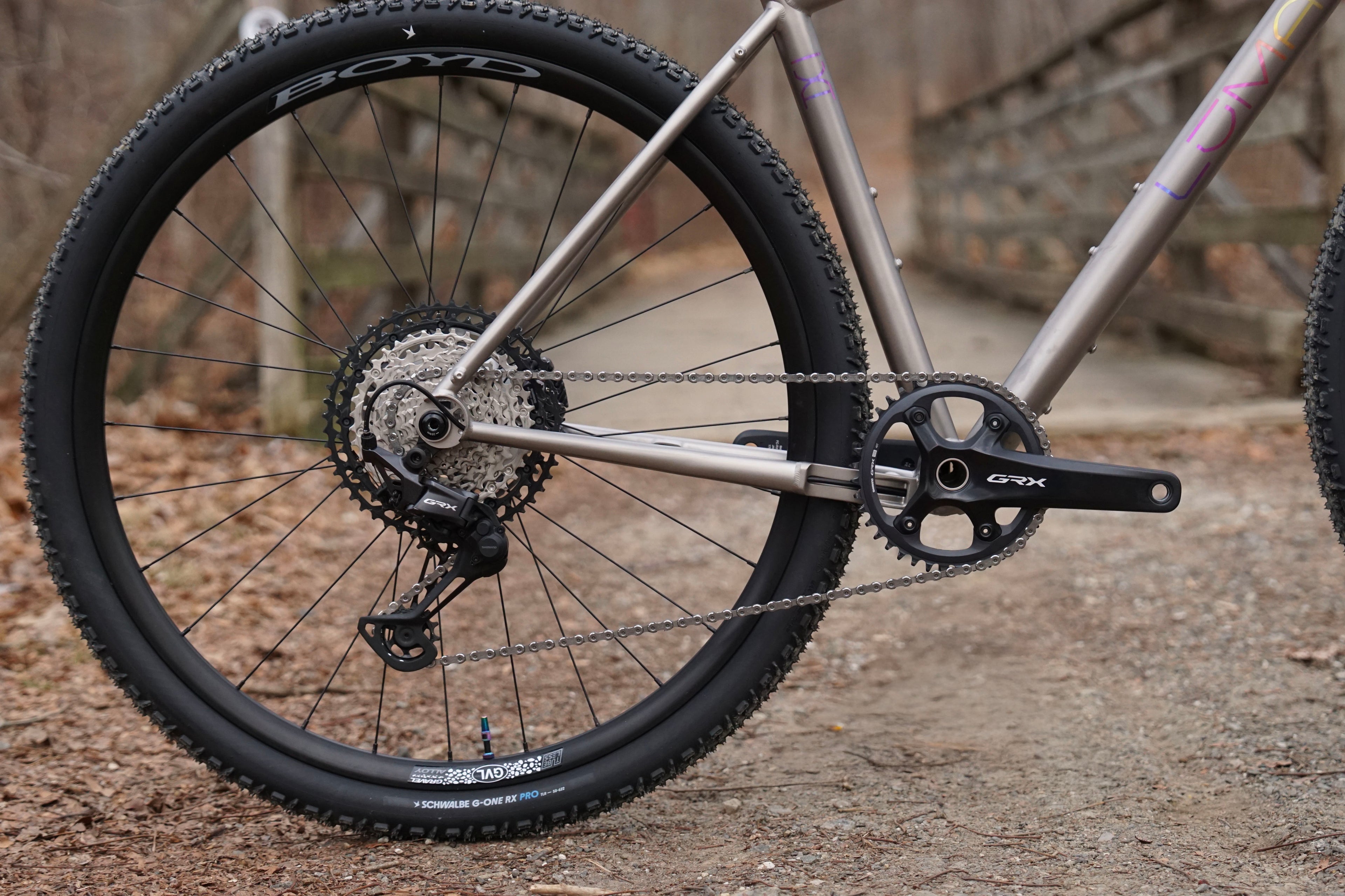 Luma Cycles Starparty Titanium Gravel Bike Ti Adventure bike front suspension