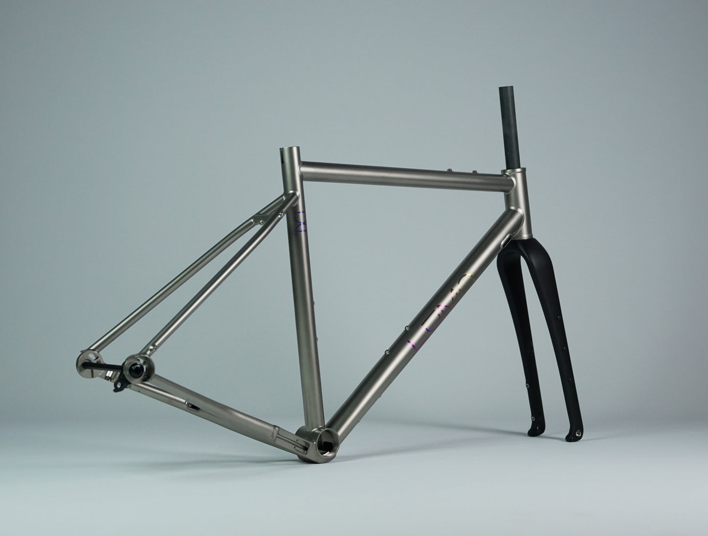 luma meridian rear 3/4 54cm titanium gravel bike frameset ti bike